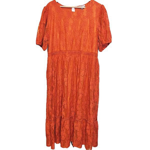 POLAGRAM Lace Maxi Dress Size 2XL